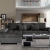 Design Ecksofa Bangkok, Moderne Eckcouch mit Schlaffunktion und Bettkasten, Ecksofa für Wohnzimmer, Gästezimmer, Couch L-Form, Wohnlandschaft, (Ecksofa Links, Soft 029 + Majorka 03) - 2