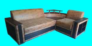 rattan ecksofa