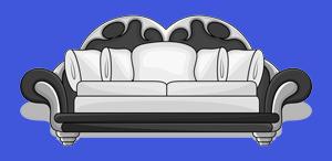 sofa blau